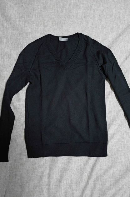 Dior Homme Black V-Neck Wool Sweater