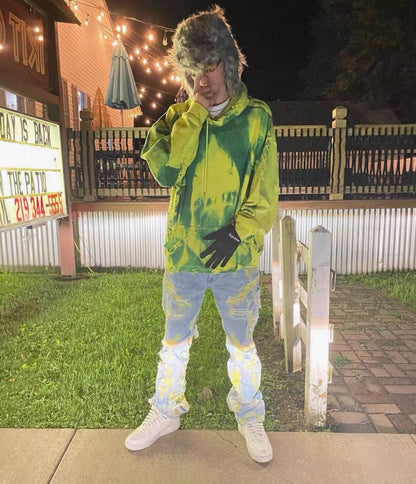 85NYC Shark Graffiti Hoodie