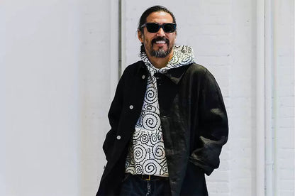 visvim magasin wool coat in black