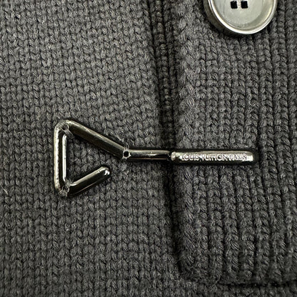 Louis Vuitton Black Wool Polo Collar Sweater