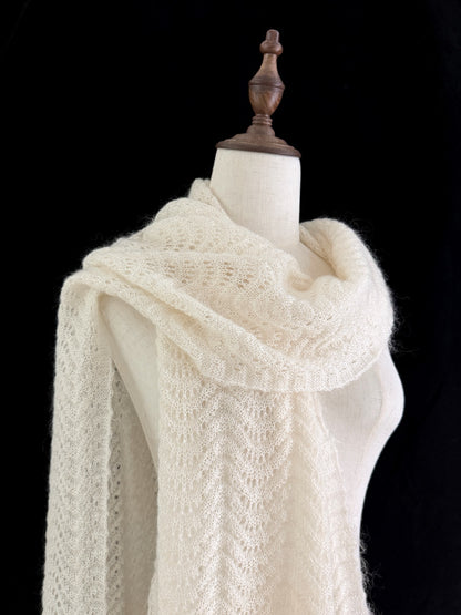 Yohji Yamamoto Noir Open Knit Scarf