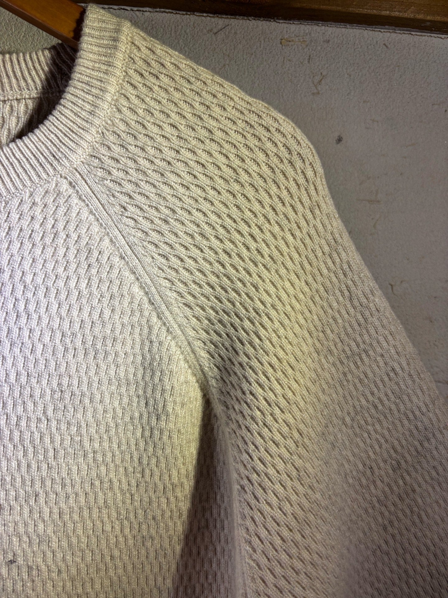 Beams Plus Yak Cashmere Blend Waffle Long Sleeve