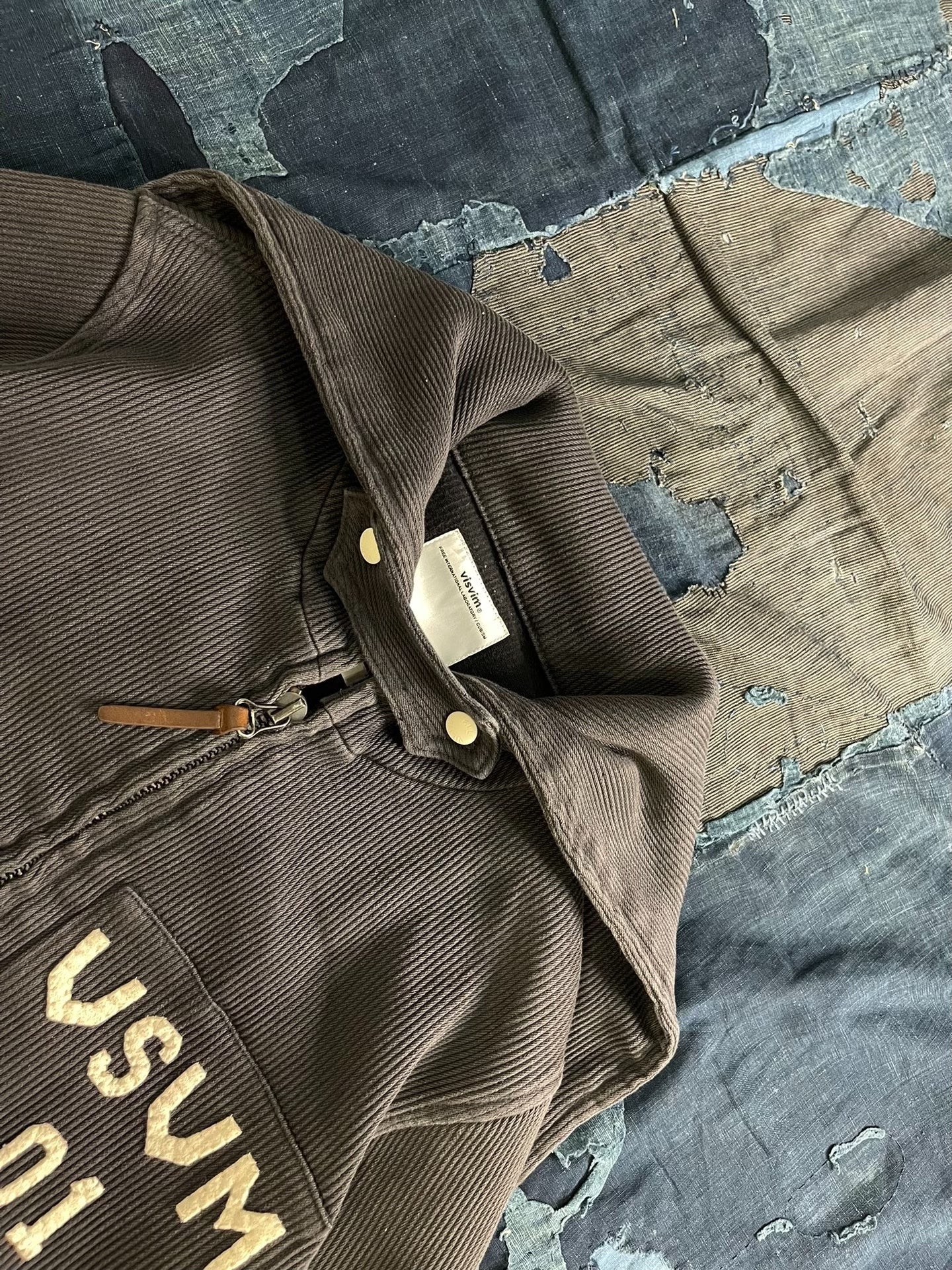 visvim 15SS Damaged Dobby Ribbon Coat