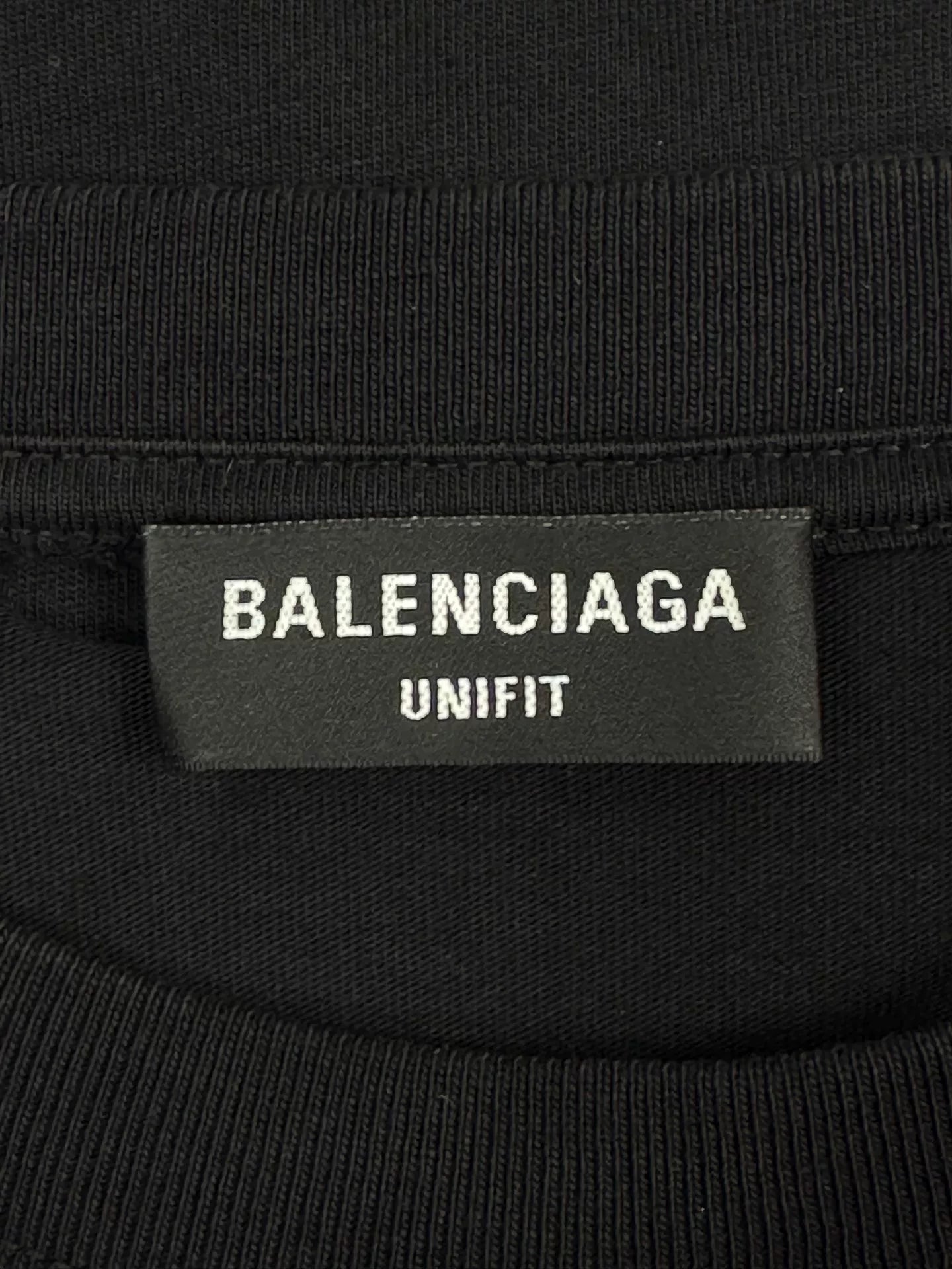 Balenciaga Distressed Print Short Sleeve T-shirt