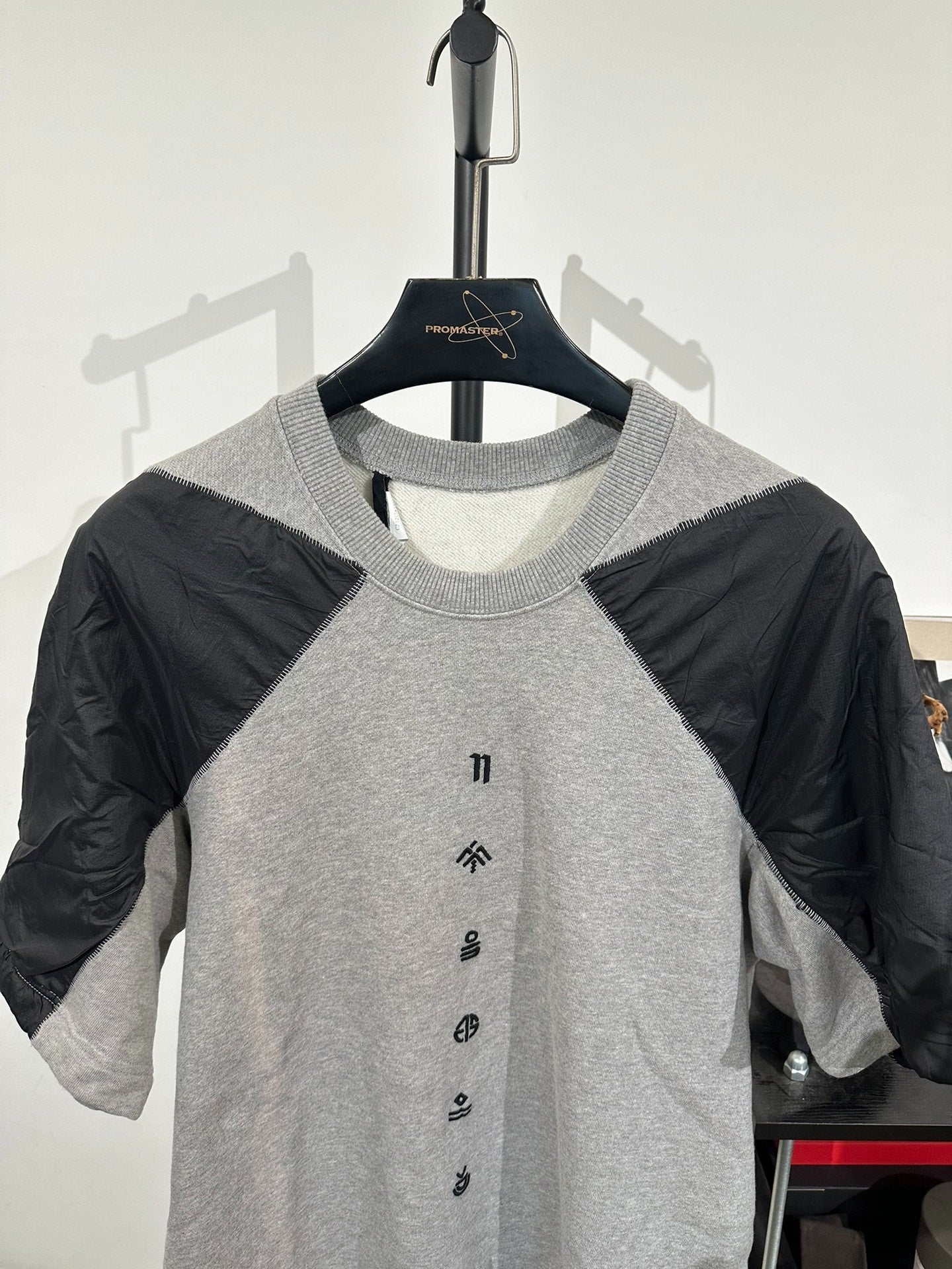 Boris Bidjan Saberi 11by bbs Nylon Patchwork Embroidered T-shirt