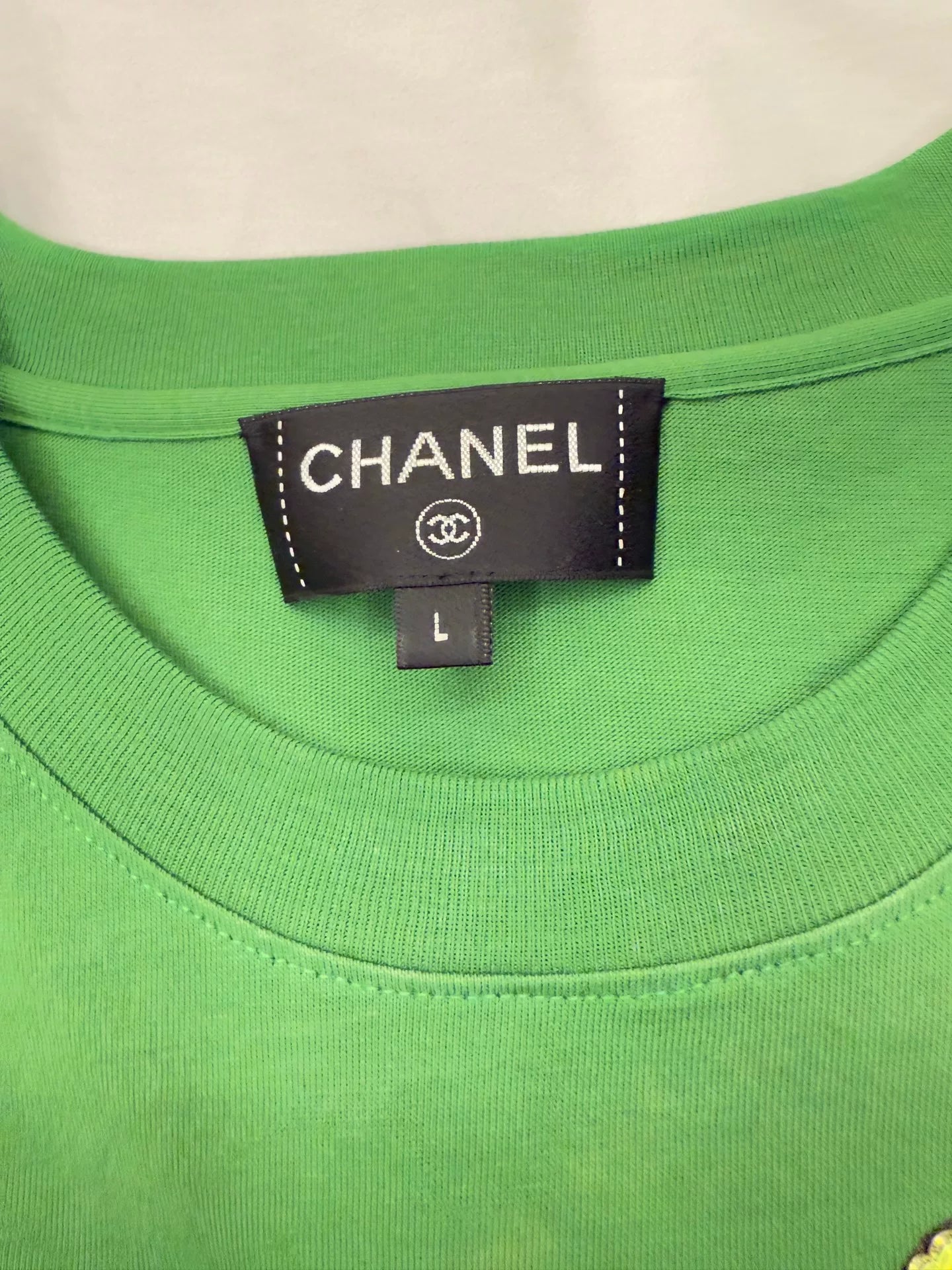 chanel pharrell collaboration green t-shirt