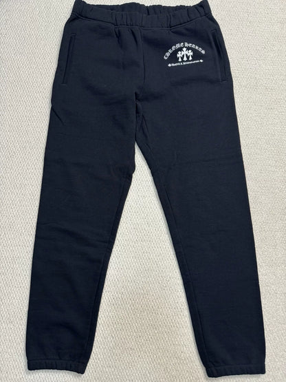 Chrome Hearts Cross Embroidery Black Sweatpants