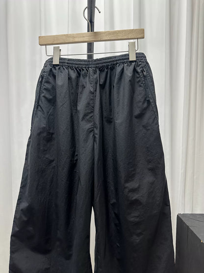 Acne Studios Black Wide-Leg Athletic Pants