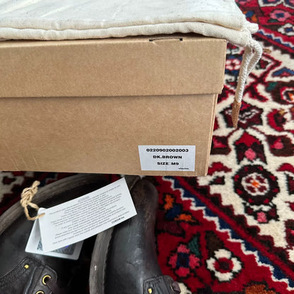 visvim brigadier boots in original mud dye