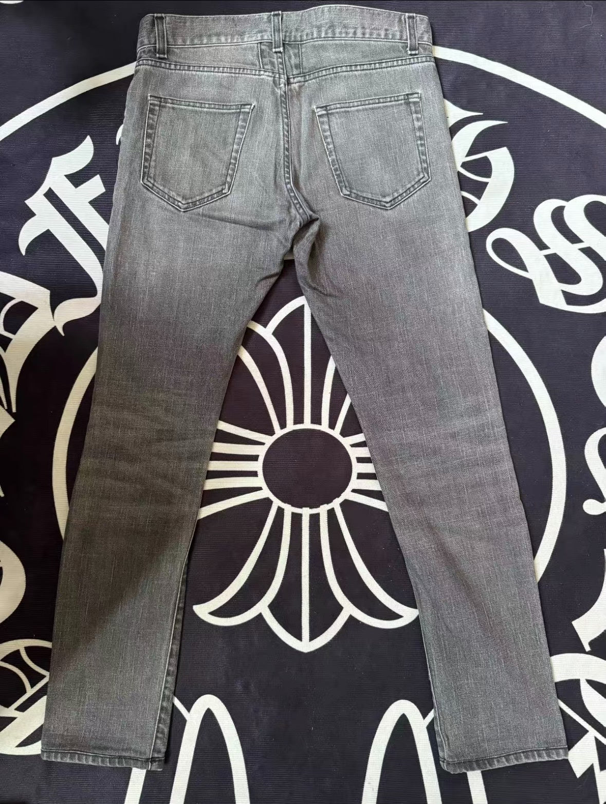 Saint Laurent 13SS Gray Basic Jeans