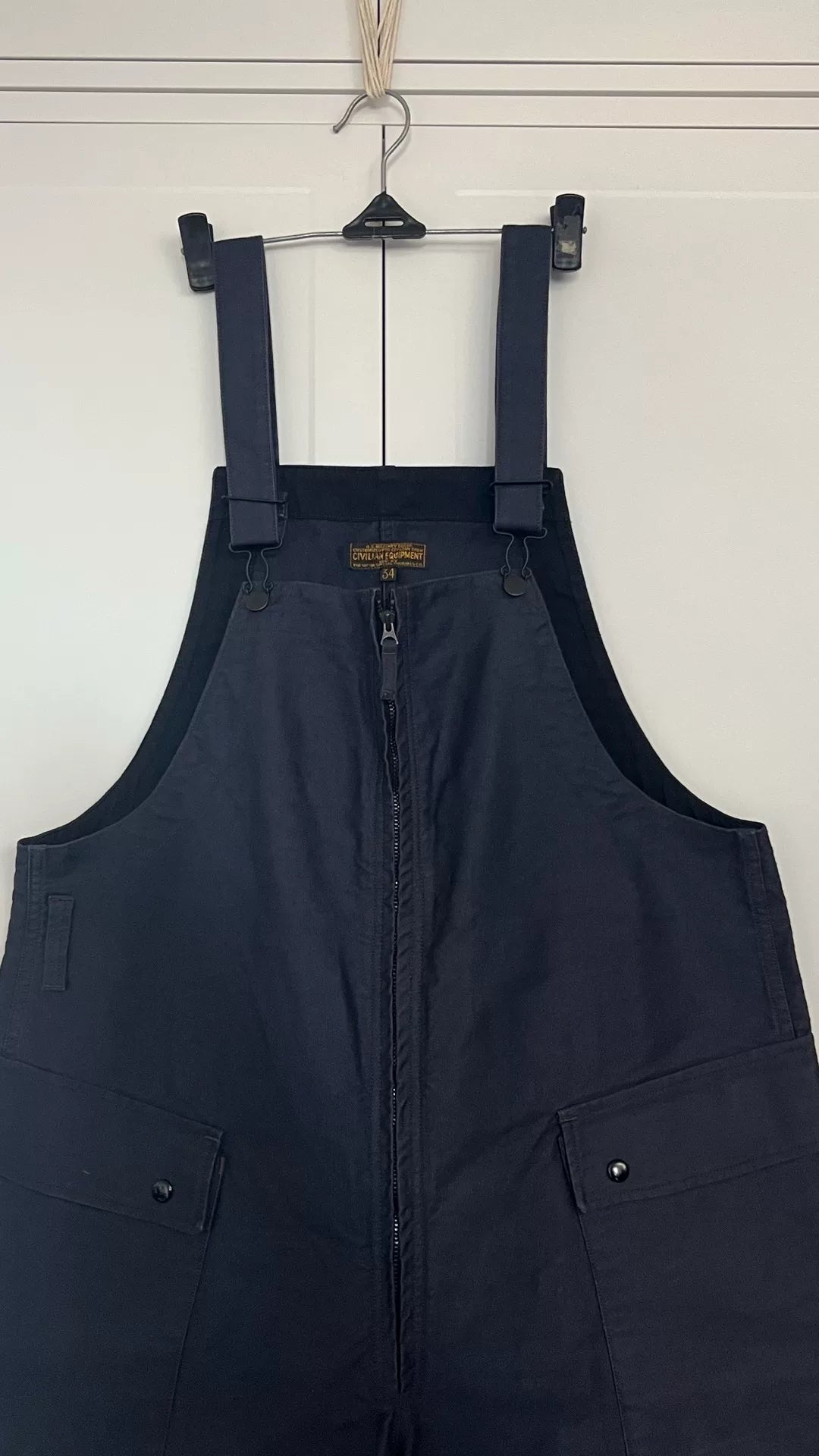 Freewheelers Navy Blue Flight Strap Overalls