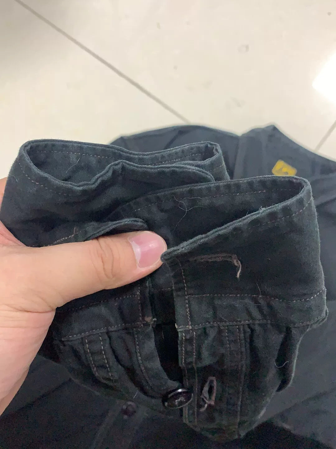 Freewheelers Black CPO Shirt Size 16