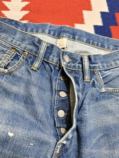 RRL Bootcut Distressed Denim Jeans