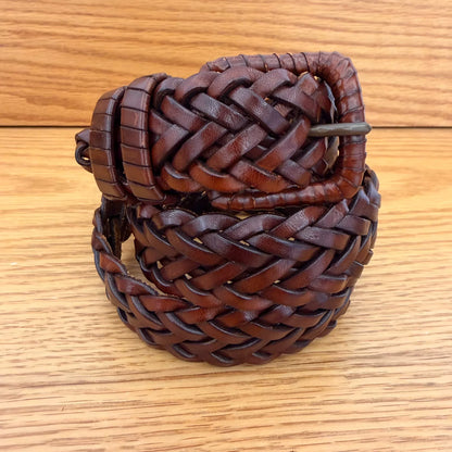 Vintage Handmade Leather Belt from Italy