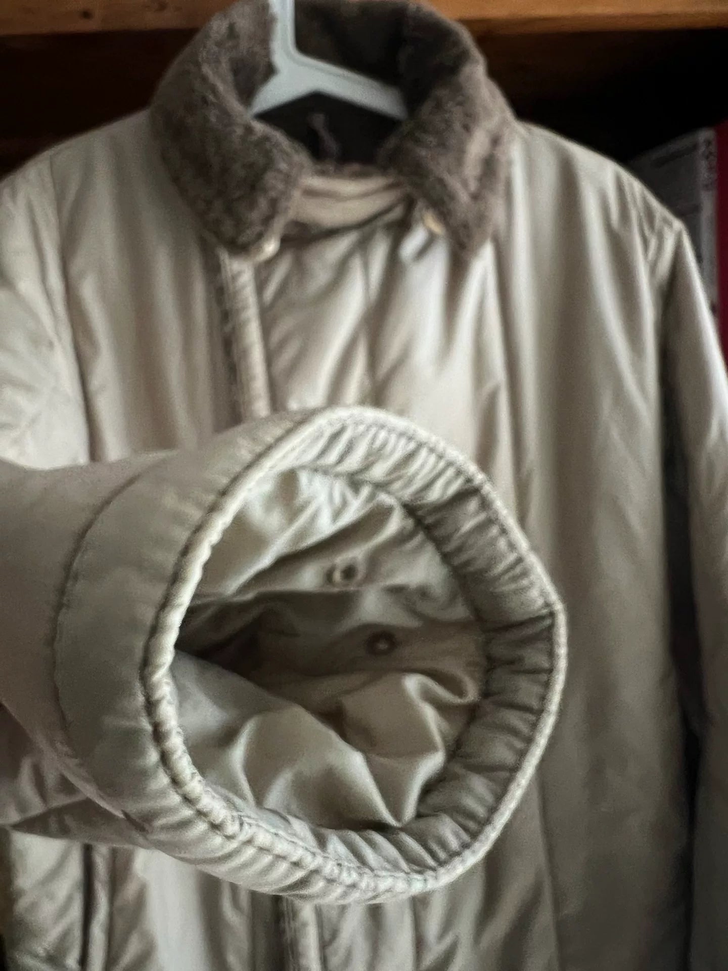 double-breasted cotton outerwear jacket