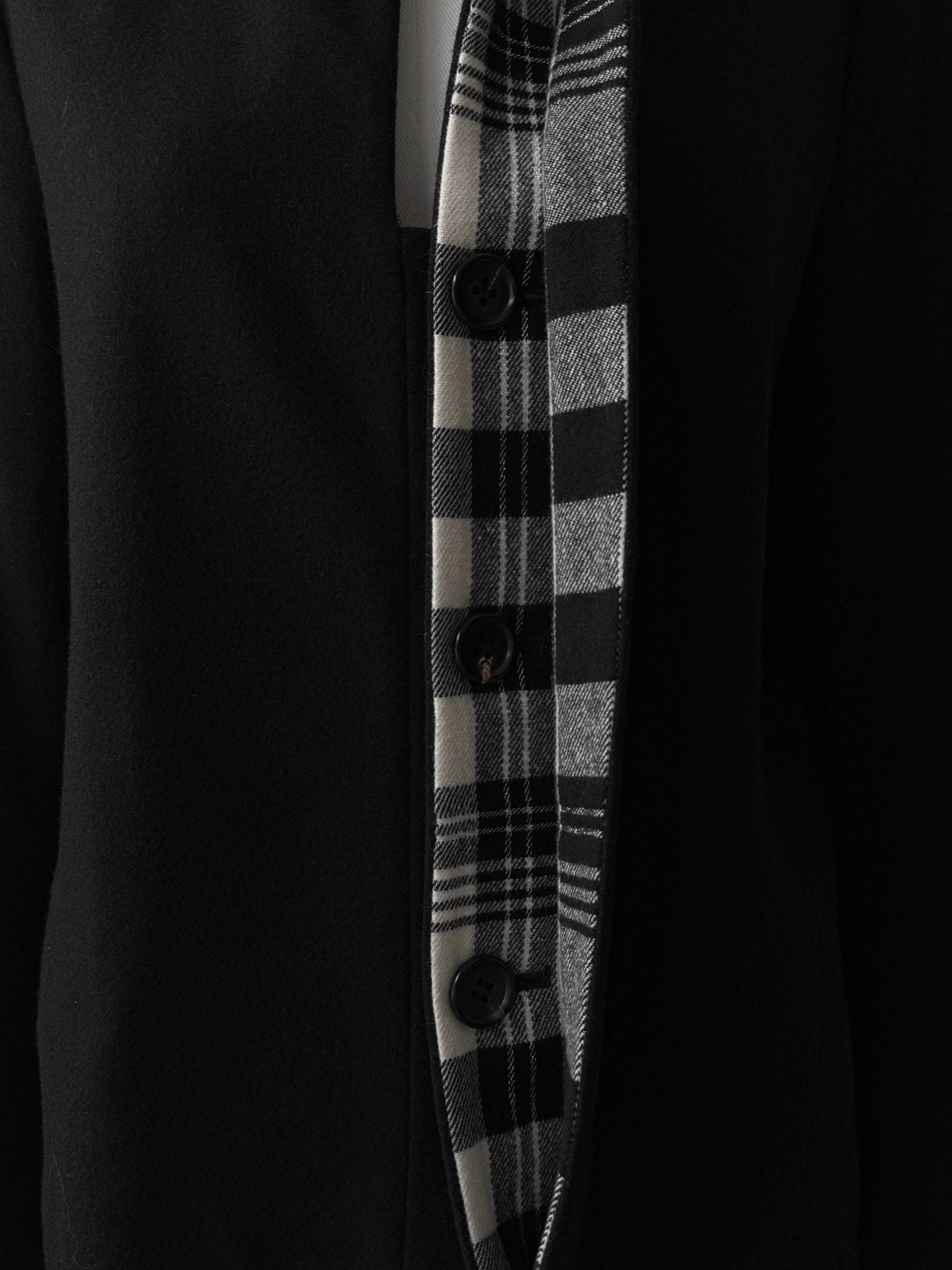 Yohji Yamamoto Noir 15AW Plaid Wool Jacket
