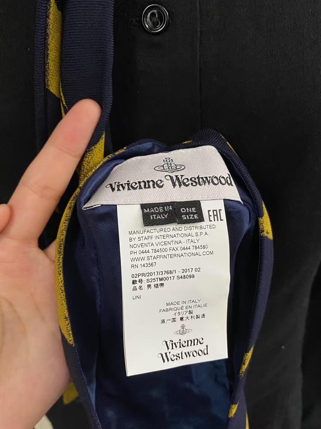 Vivienne Westwood 2017AW Clown Embroidery Tie