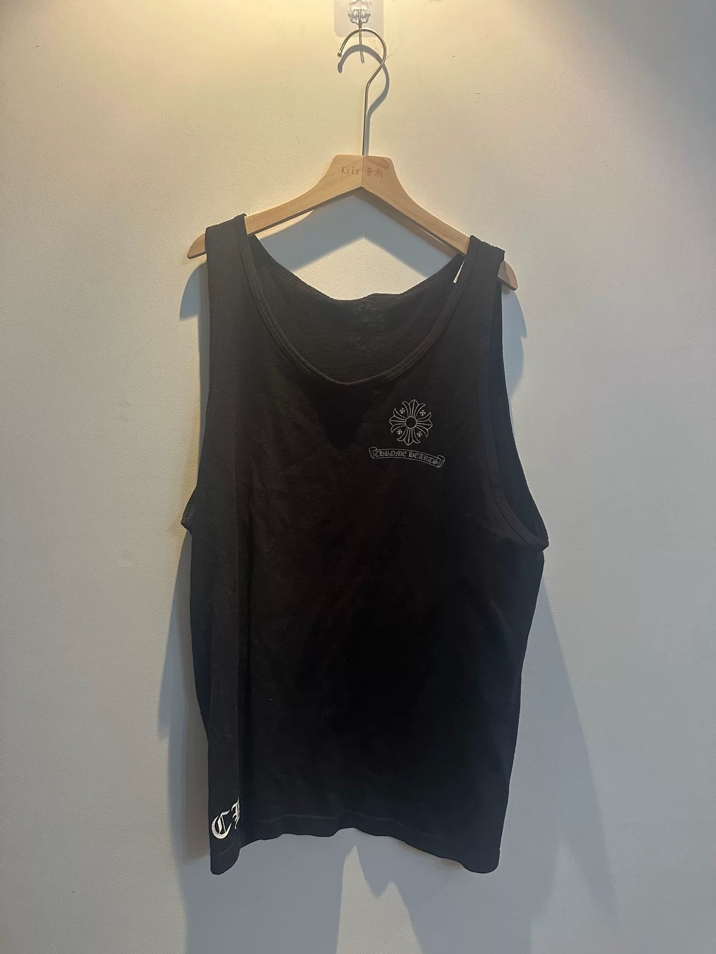 Chrome Hearts Cross Print Black Tank Top