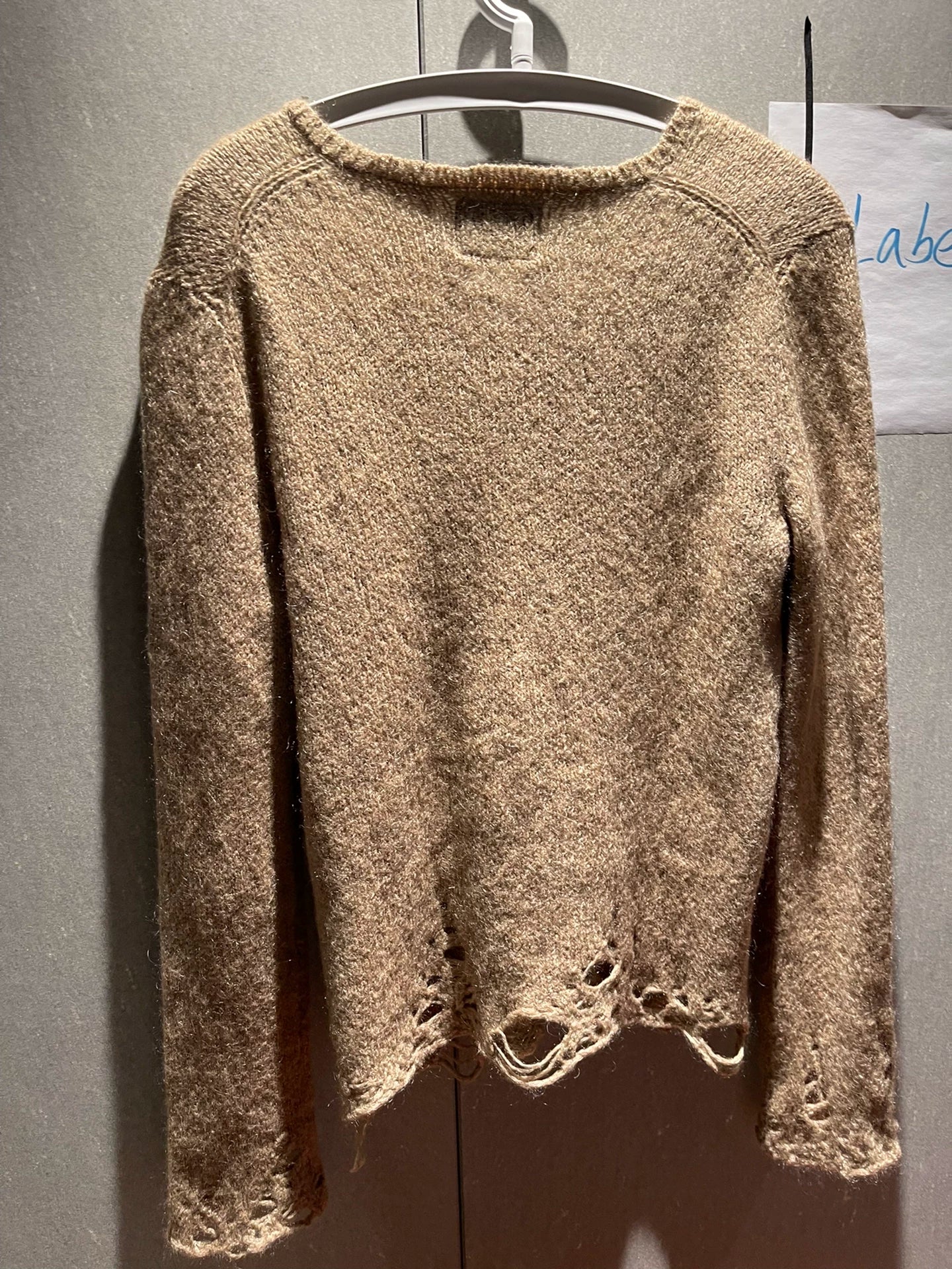 grunge v-neck sweater by number nine