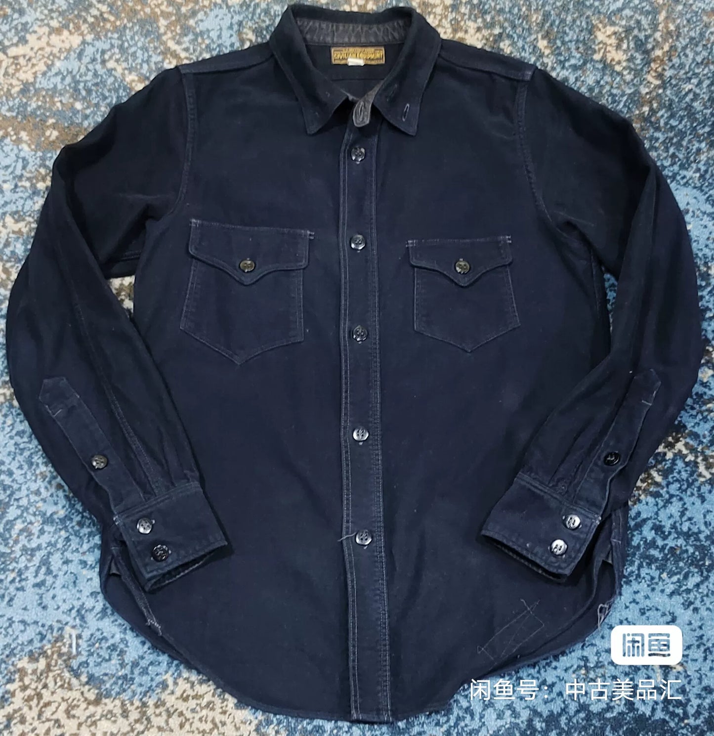 Freewheelers Deep Blue Navy Shirt