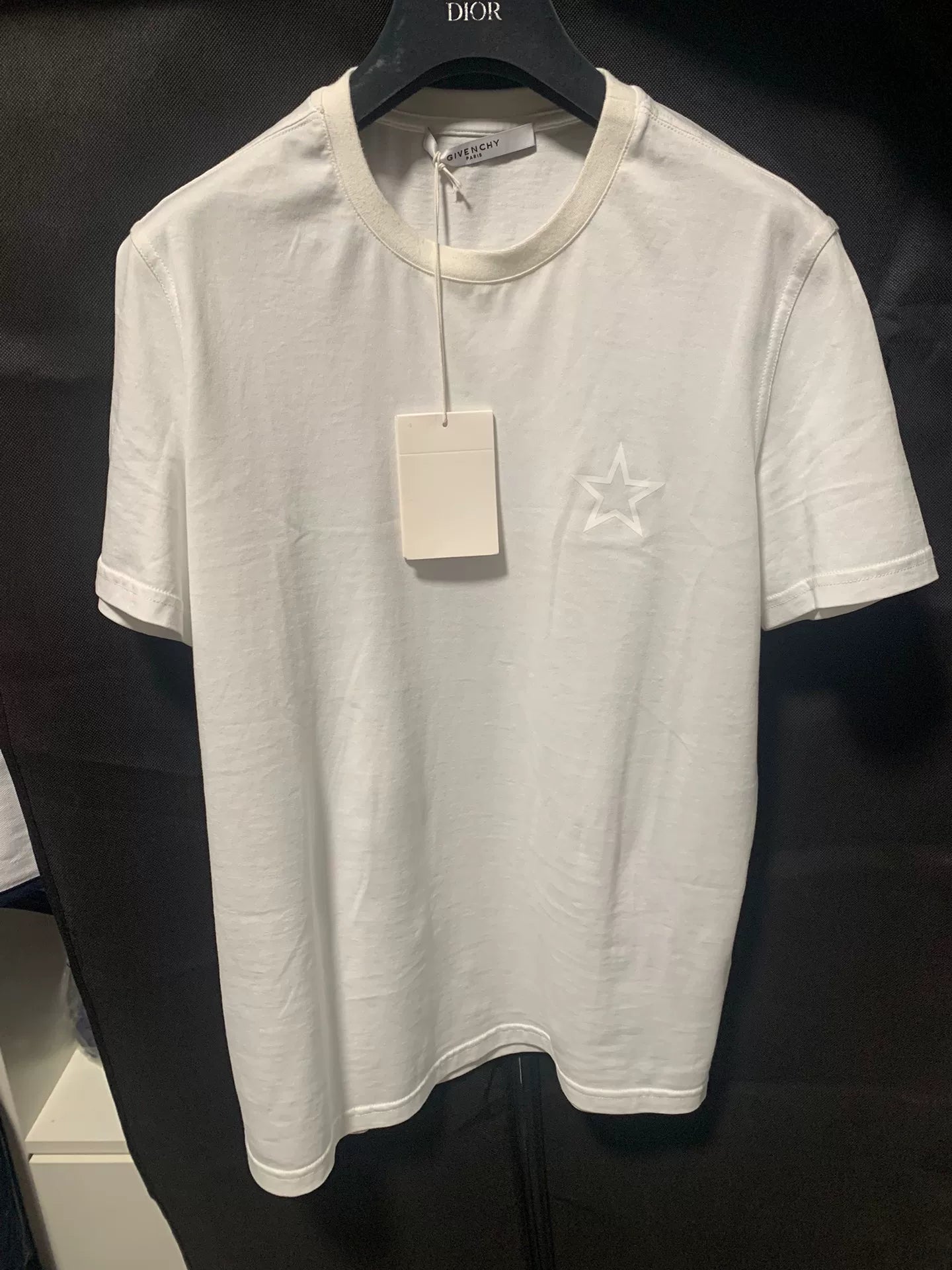 Givenchy Star White T-Shirt Size S