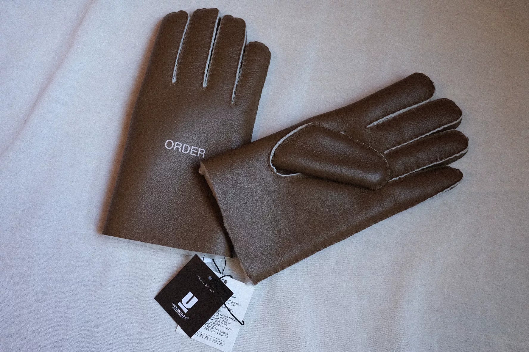 Undercover 18AW Shearling Leather Gloves