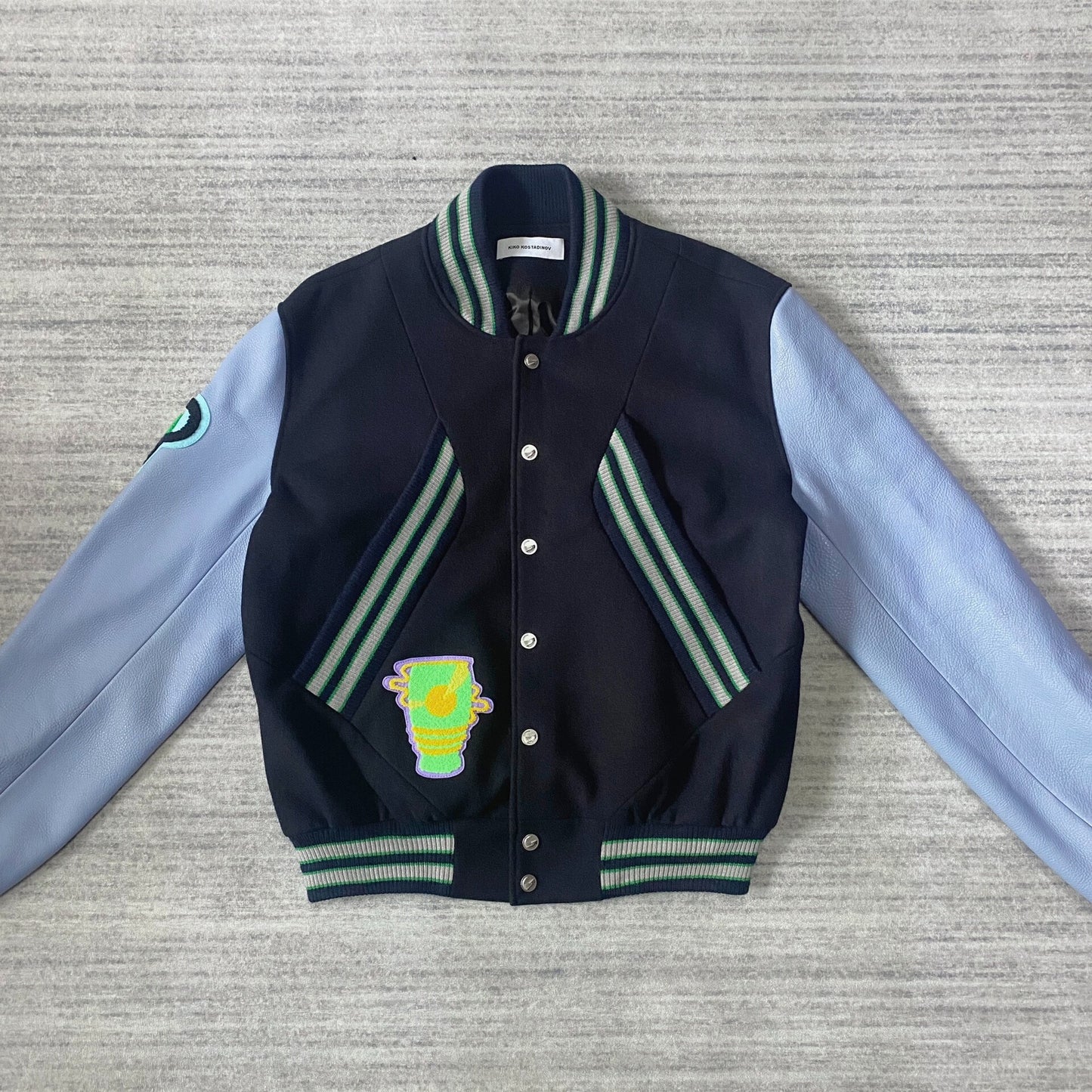 Kiko Kostadinov Black Varsity Jacket for Rent