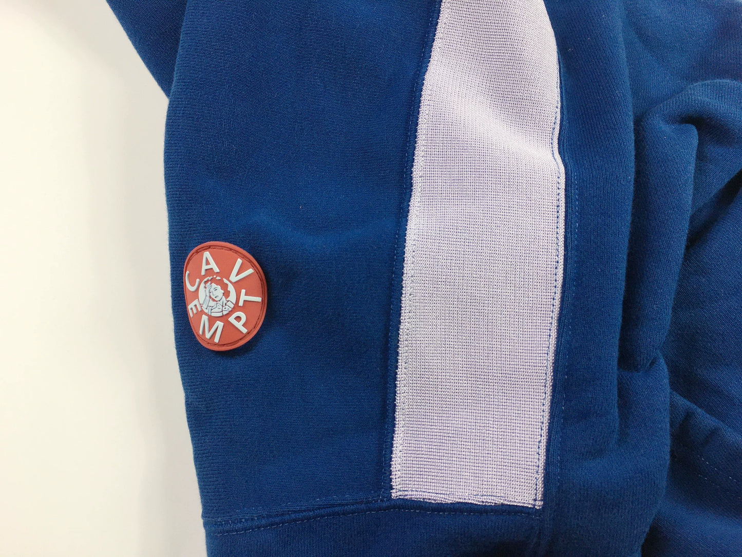 cav empt blue heavy hoodie sweatshirt