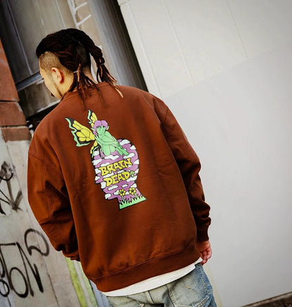 brain dead mushroom house crewneck sweatshirt