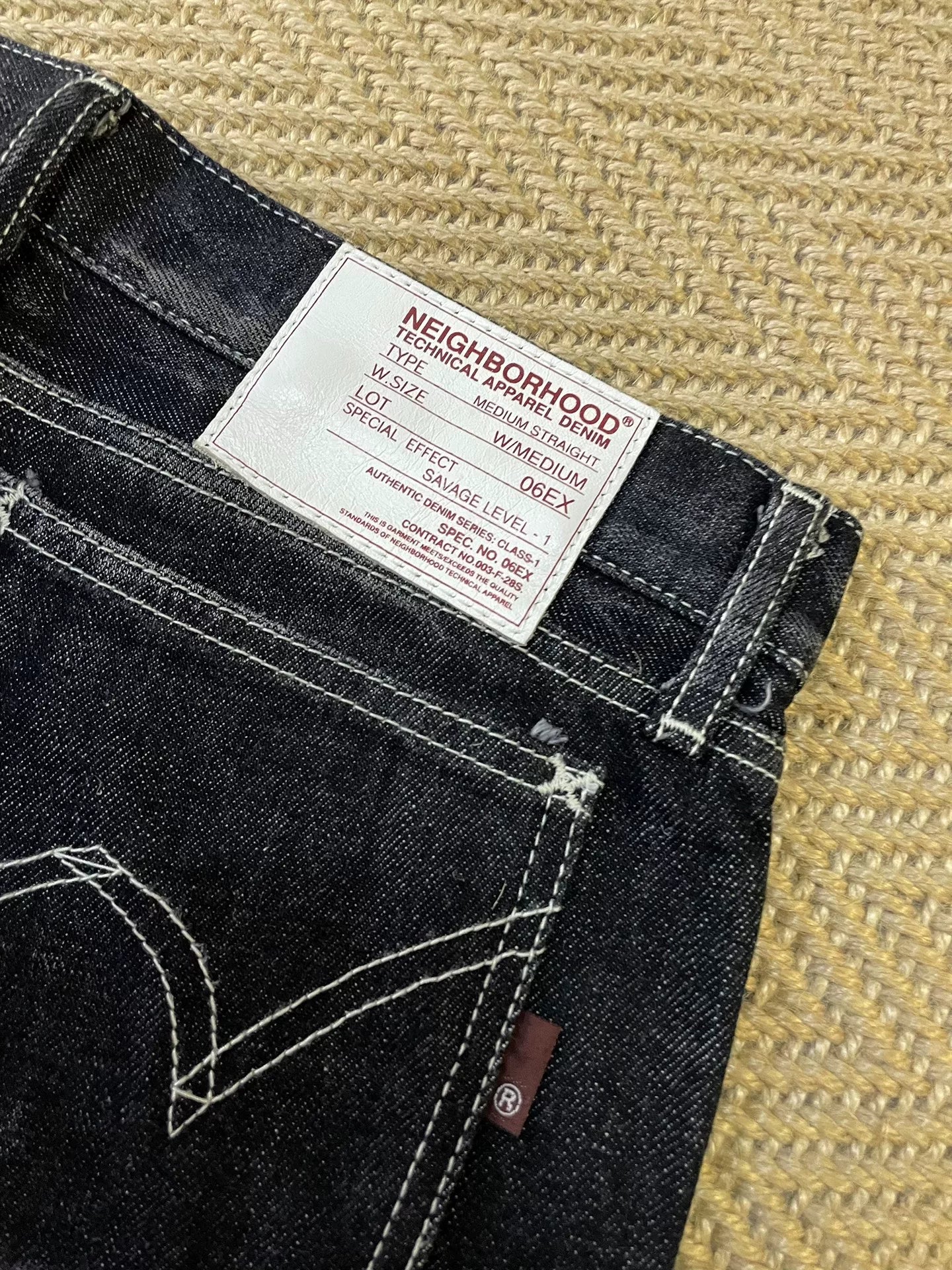 NEIGHBORHOOD 06EX Black Washed Jeans