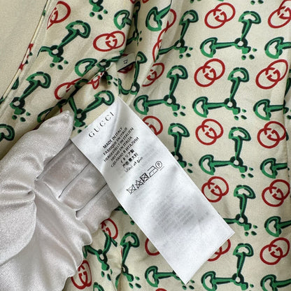 Gucci Printed Blazer with Gold Accents