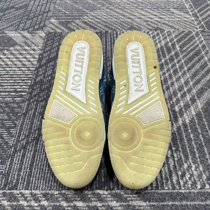 Louis Vuitton Blue Denim Trainer Sneakers