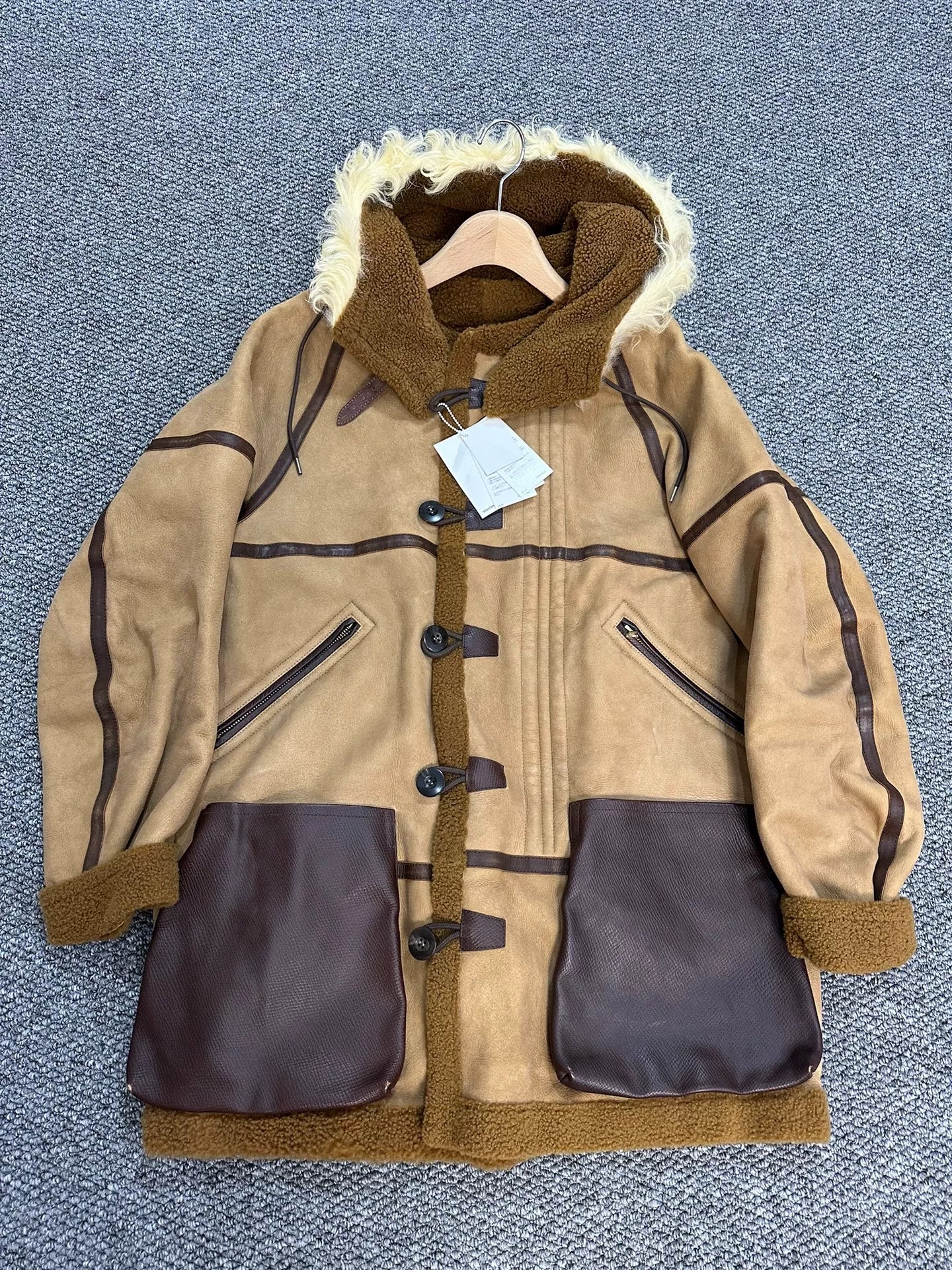visvim Shearling Hudson Coat Size 4