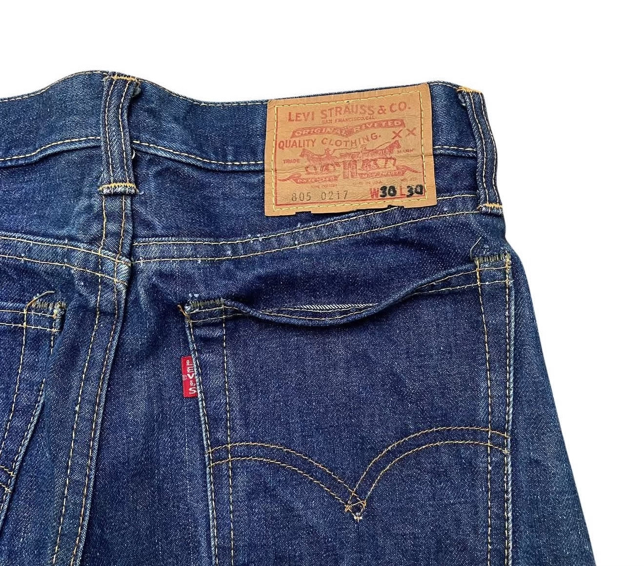 Vintage Levi's 805 Big E Single Pocket
