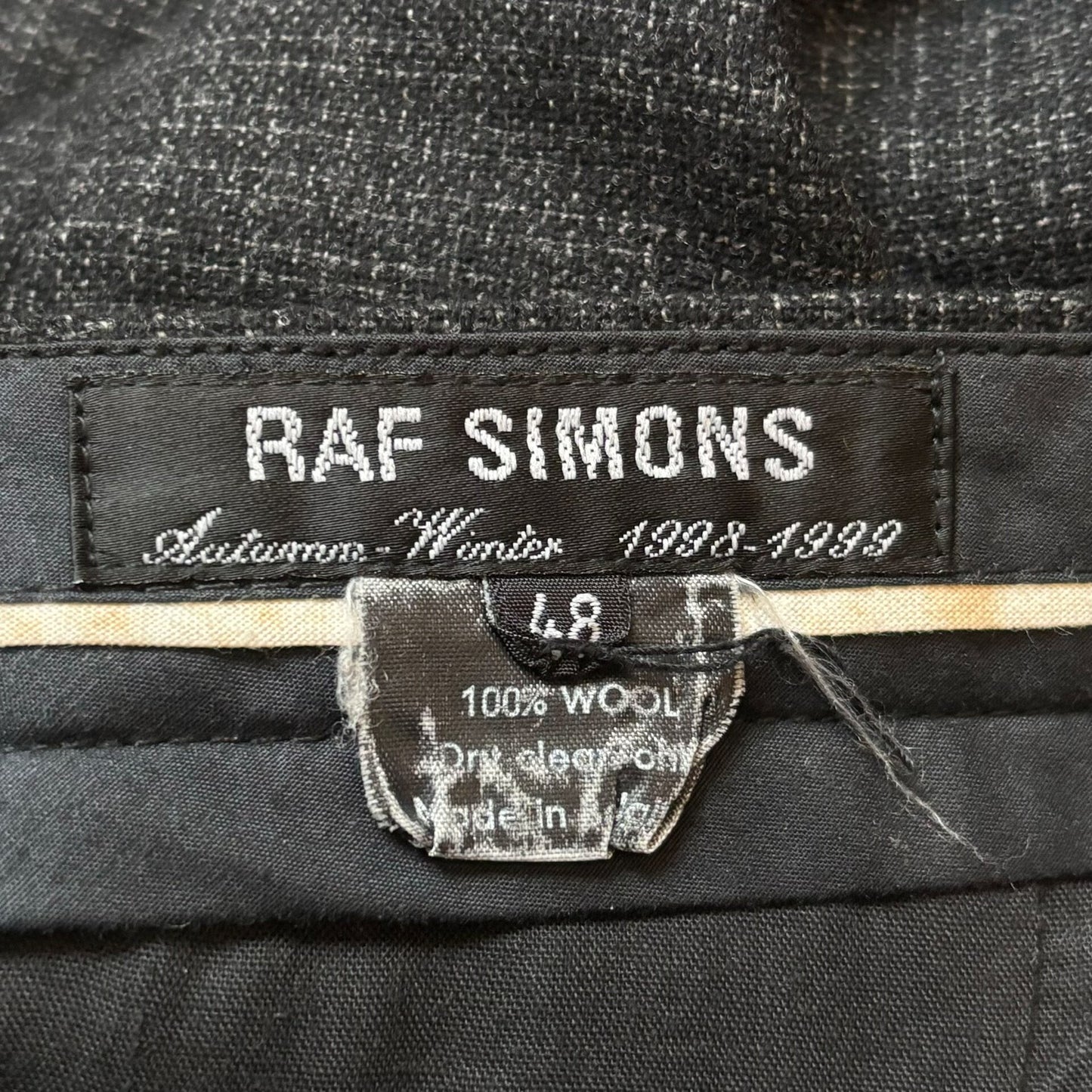 Raf Simons AW1998 Wool Trousers