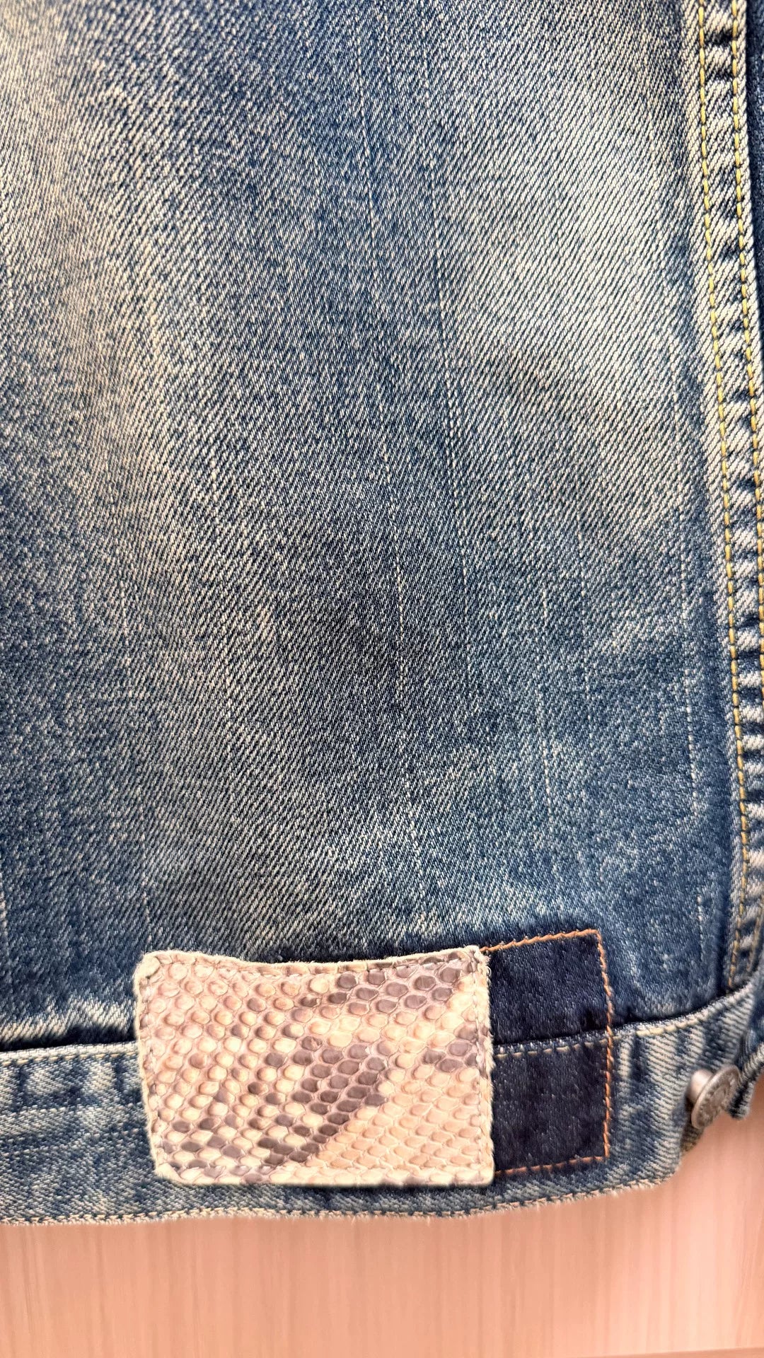 Visvim 101JKT Damaged Snake Tag Denim