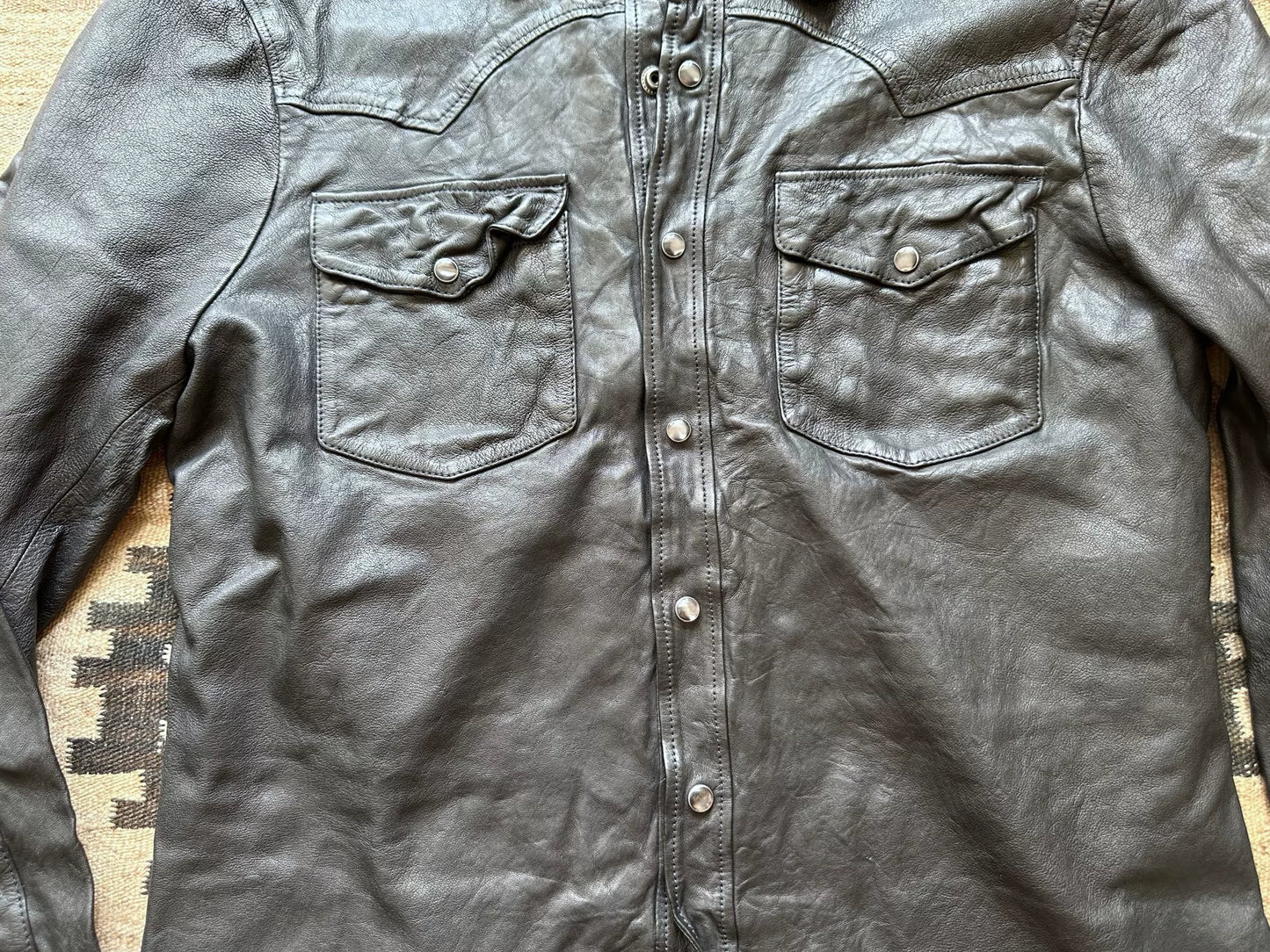 Ralph Lauren Leather Shirt Jacket