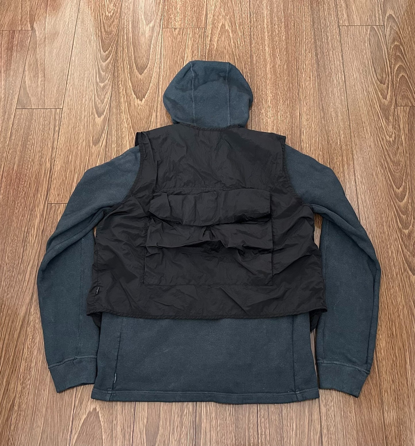 stone island shadow project hooded vest set