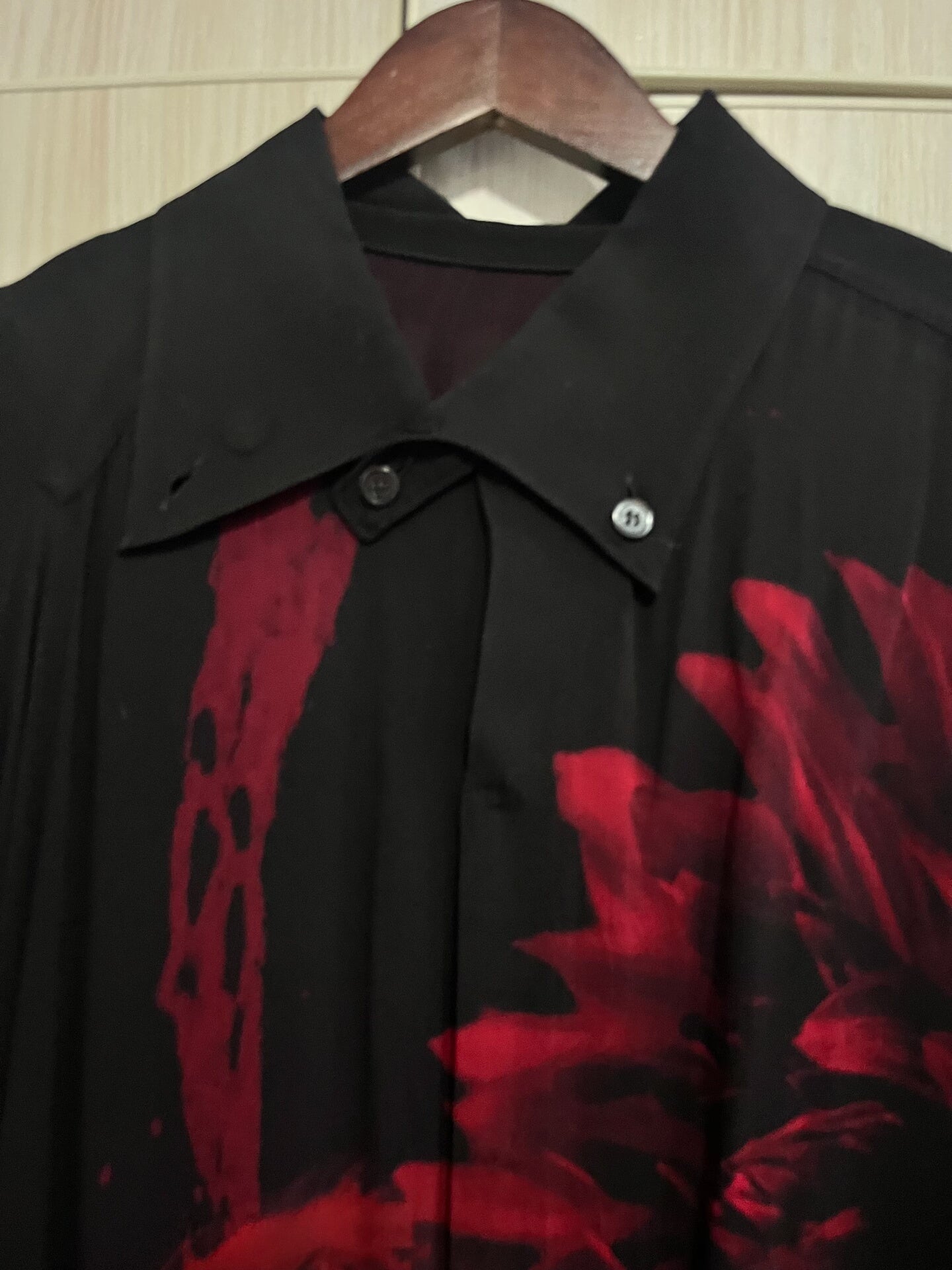Yohji Yamamoto Floral Portrait Shirt Jacket