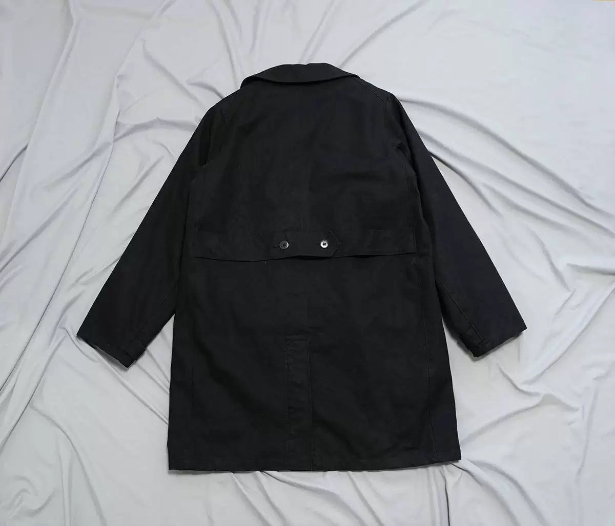 visvim magasin coat in black wool