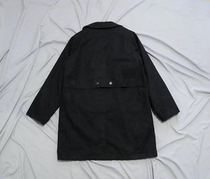 visvim magasin coat in black wool