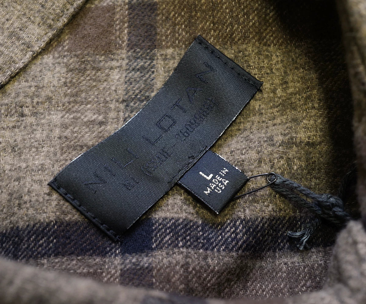 checked cotton-flannel shirt by nili lotan