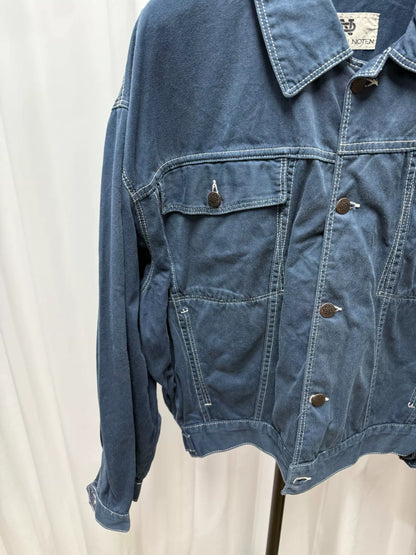 drapes van noten canvas oversized jacket