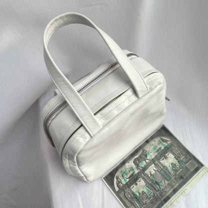 Yohji Yamamoto Leather Square Tote Bag