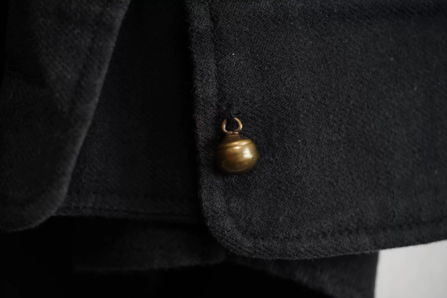 y's for men black button-up shirt