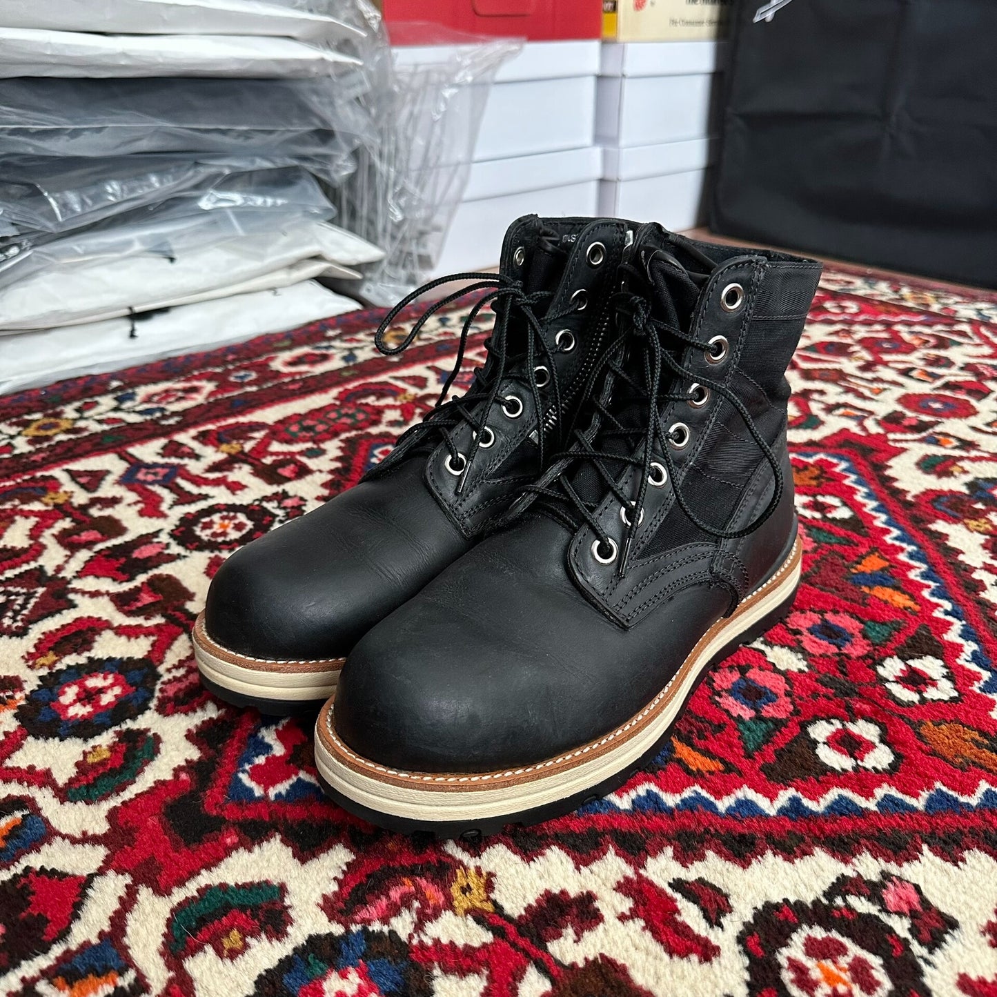 Visvim X mastermind Japan Black Boots