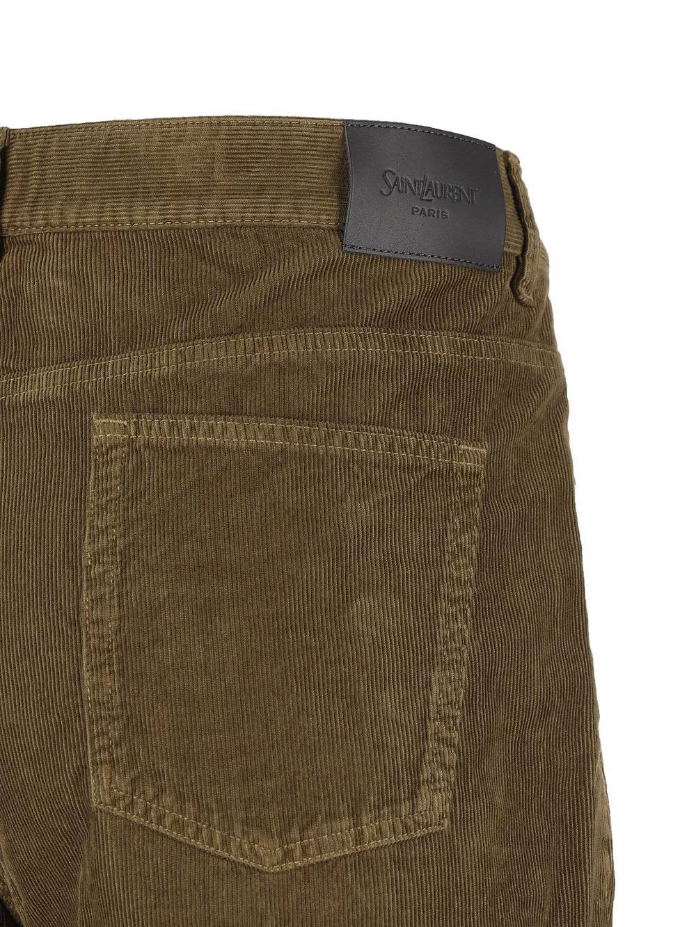 Saint Laurent Olive Corduroy Pants