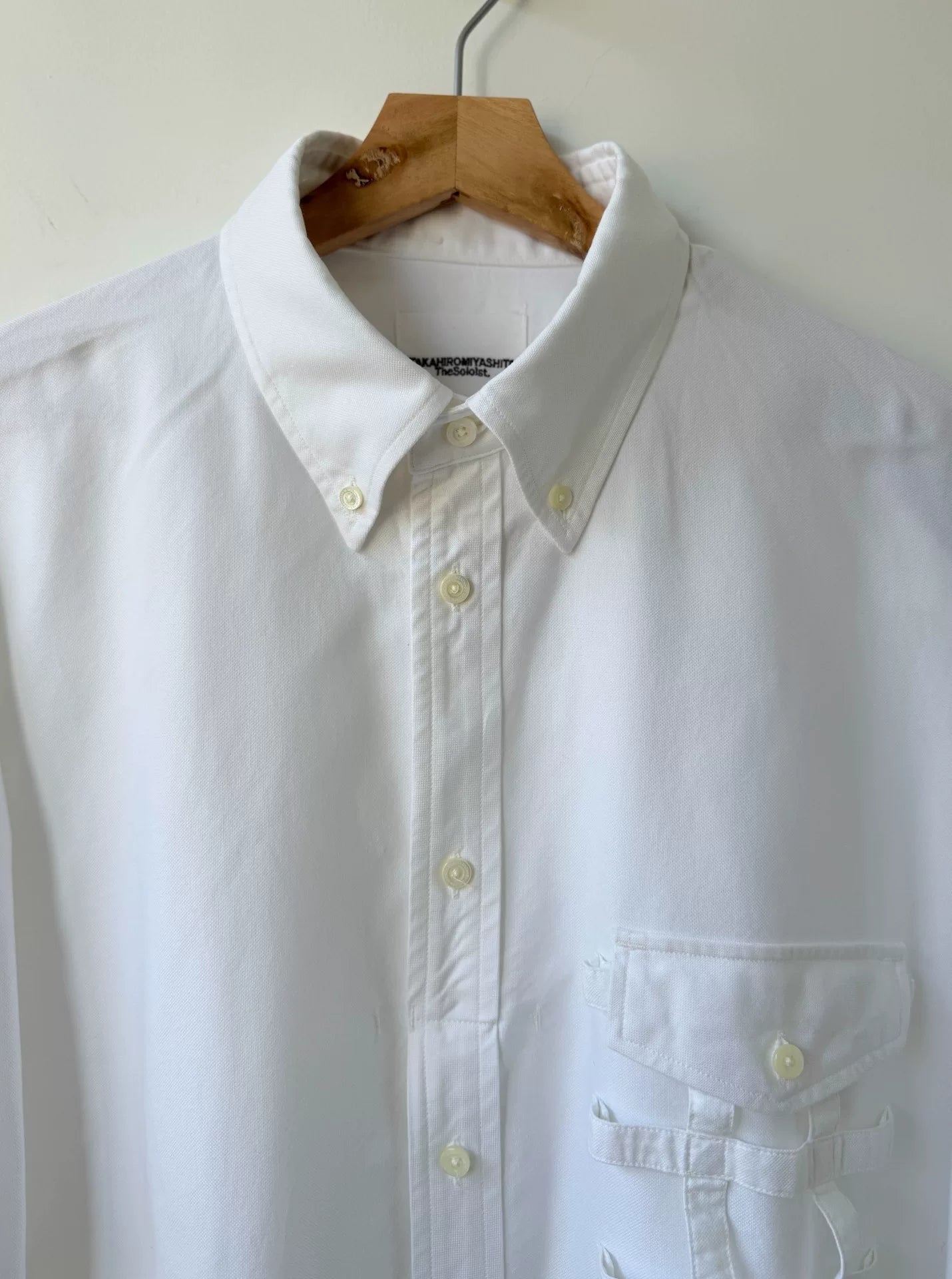 white long sleeve shirt by takahiromiyashita