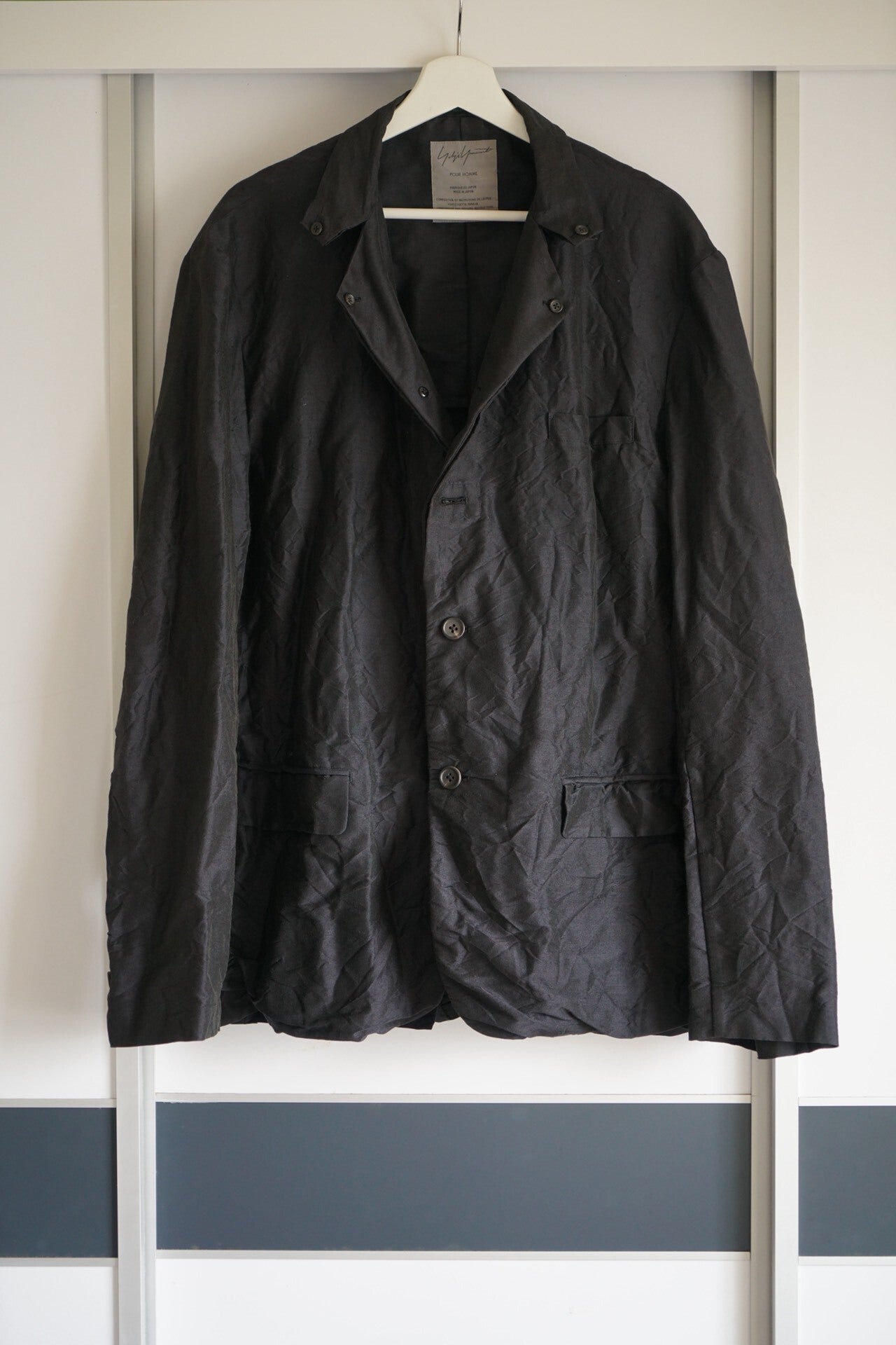 Yohji Yamamoto 01SS Mohair Pleated Blazer
