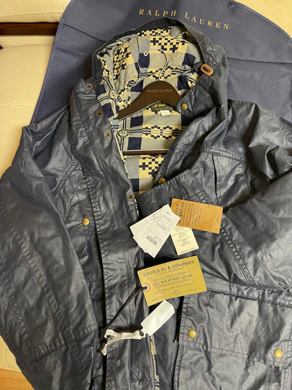 RRL  Vintage Waxed Hooded Jacket